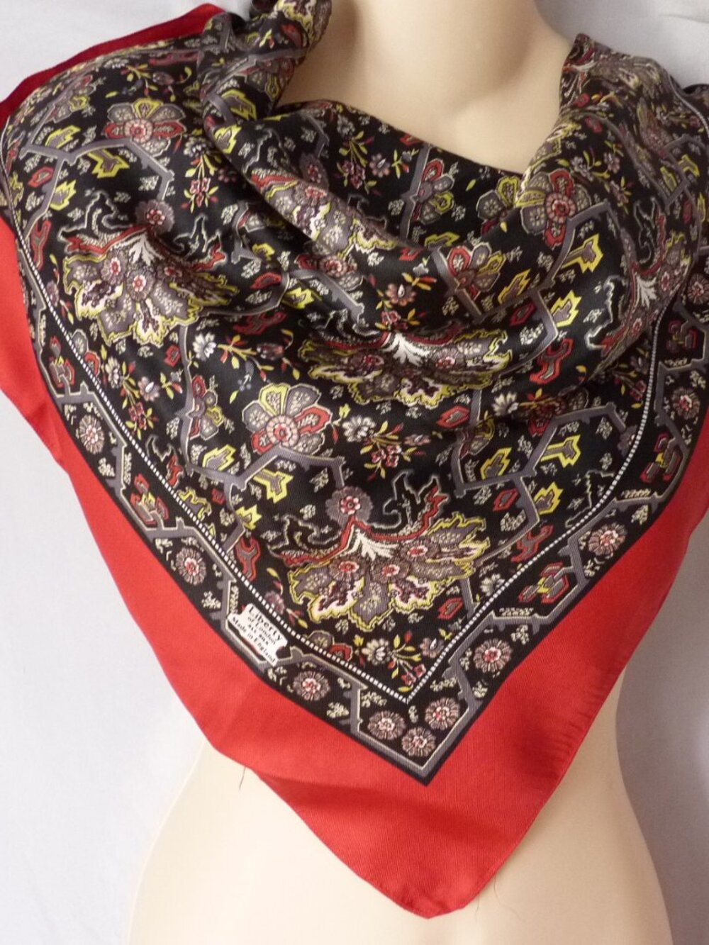 Liberty of London silk scarf 22x22"